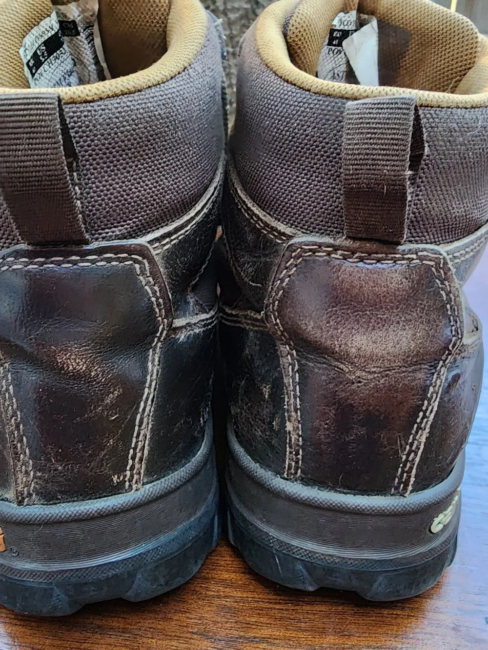 Carhartt Men's Brown Leather Waterproof 6 In Work Hiking Boots Non Safety Toe8.5